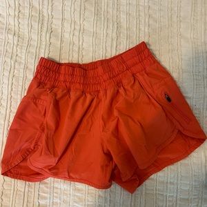 Size 4 Lululemon Red 4 inch shorts